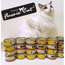 Fussie Cat 貓貓罐頭80g ($432/48罐) 